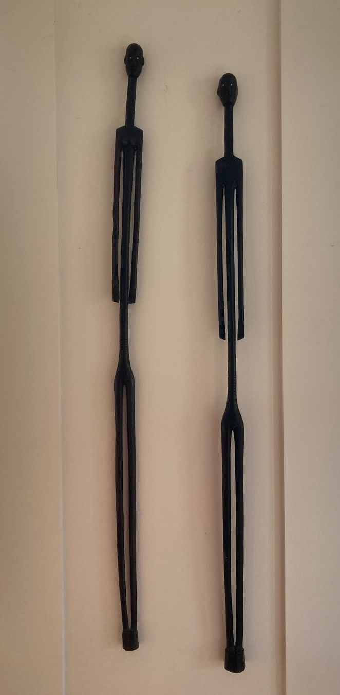 Statuette: Zwei Afrikanische Figuren – Usato da Bolligen venduto da abara1