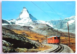Zermatt, Gornergratbahn mit Matterhorn