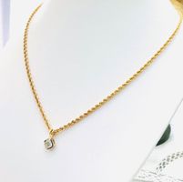 NEU 1.05 ct.ECHTER NAT.DIAMANT-ANHÄNGER & GOLDKETTE & ZERTI
