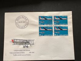 Luftpost Erstag FDC 1969  (R110)