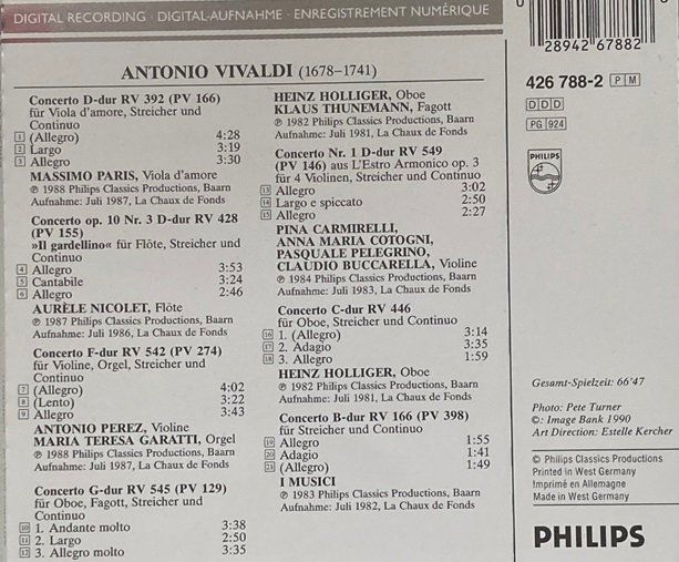 CDs: Vivaldi - Concerti – D'occasion à Grüningen par azulamarillo 1