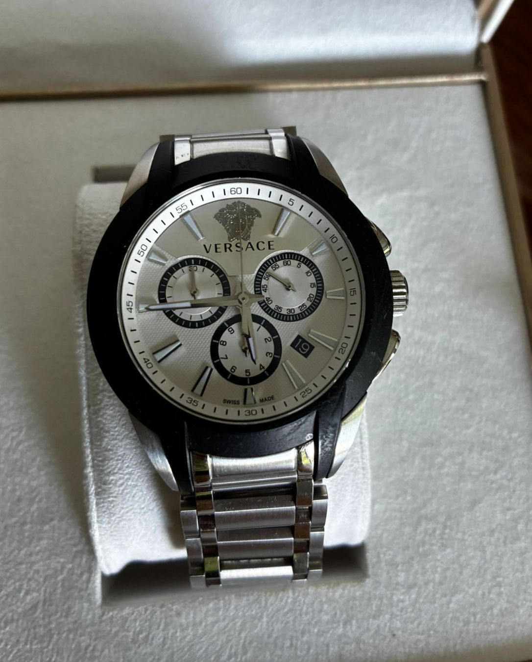 Versace Orologi: Montre Versace Chronographe FULL SET !! Pile neuve – Usato da Etoy venduto da 6iulian0