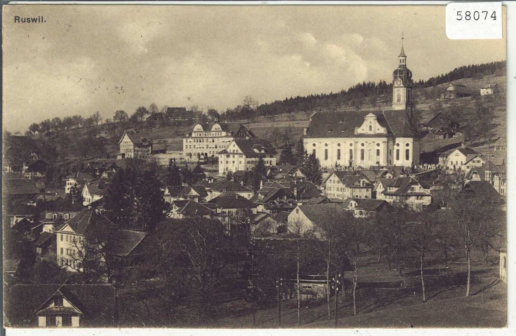 Cartoline postali: Ruswil - Generalansicht – Usato da Ettingen venduto da Kartenplanet