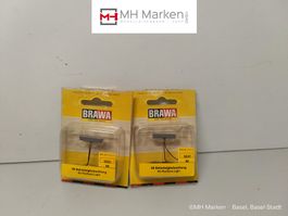 Brawa 2x 5537 Bahnsteigleuchte 1:87 H0 Anlage Beleuchtung