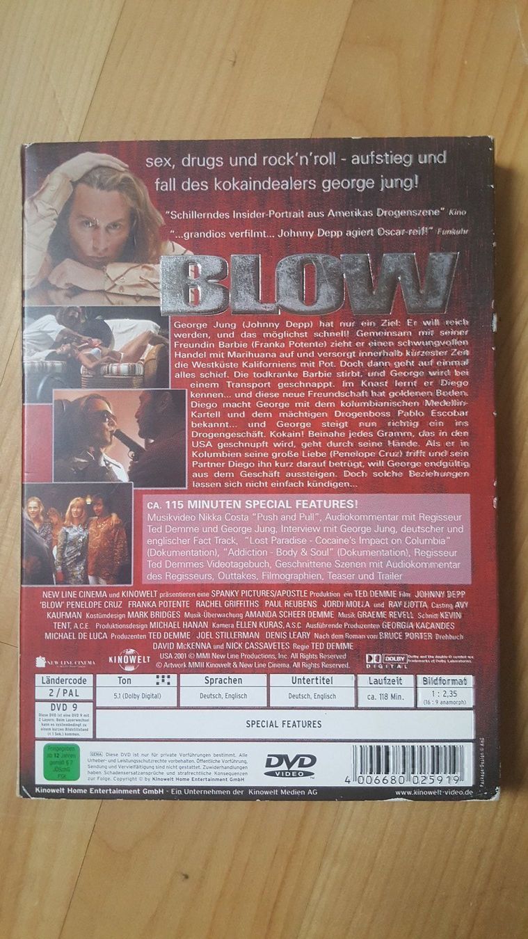 Tutti i DVDs: DVD Blow – Usato da Dierikon venduto da sanpaplo 1