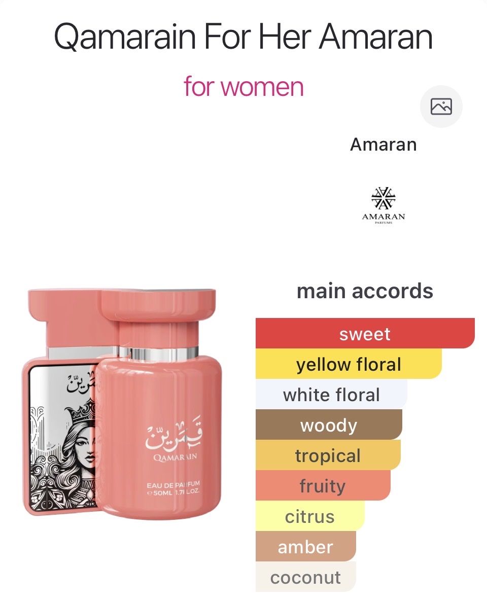 Profumi & Eau de Toilette: Qamarain for her Amaran Exclusive – Usato da Itingen venduto da Julietta_79 3