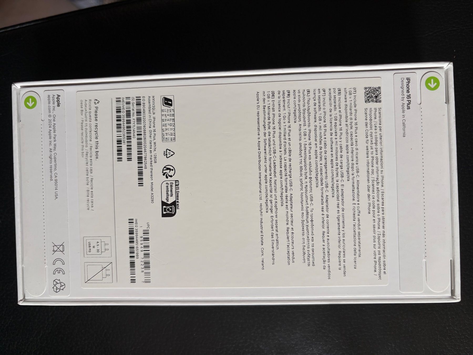 Apple Portables: iPhone 16 Plus 128GB White — Brand New — Factory Sealed – Neuf avec emballage d'origine à Oftringen par tol_97jh 3