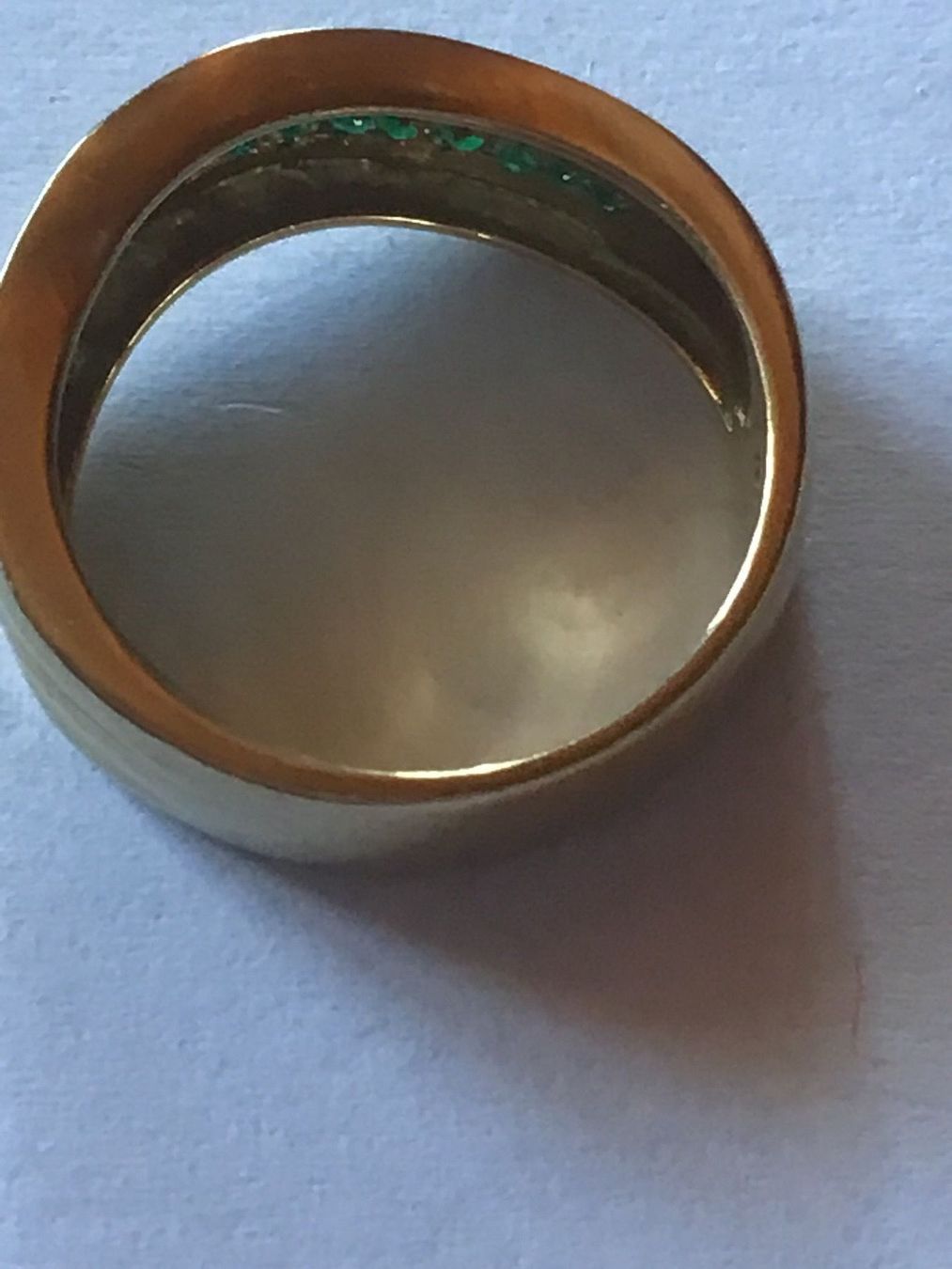 Anelli: Massiver Diamant, Saphir, Smaragd Ring – Usato da St. Gallen venduto da Goldlilly 3