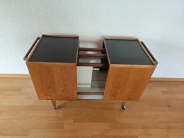 Mid Century Design Niels Glasdam Servierwagen Barwagen Teak