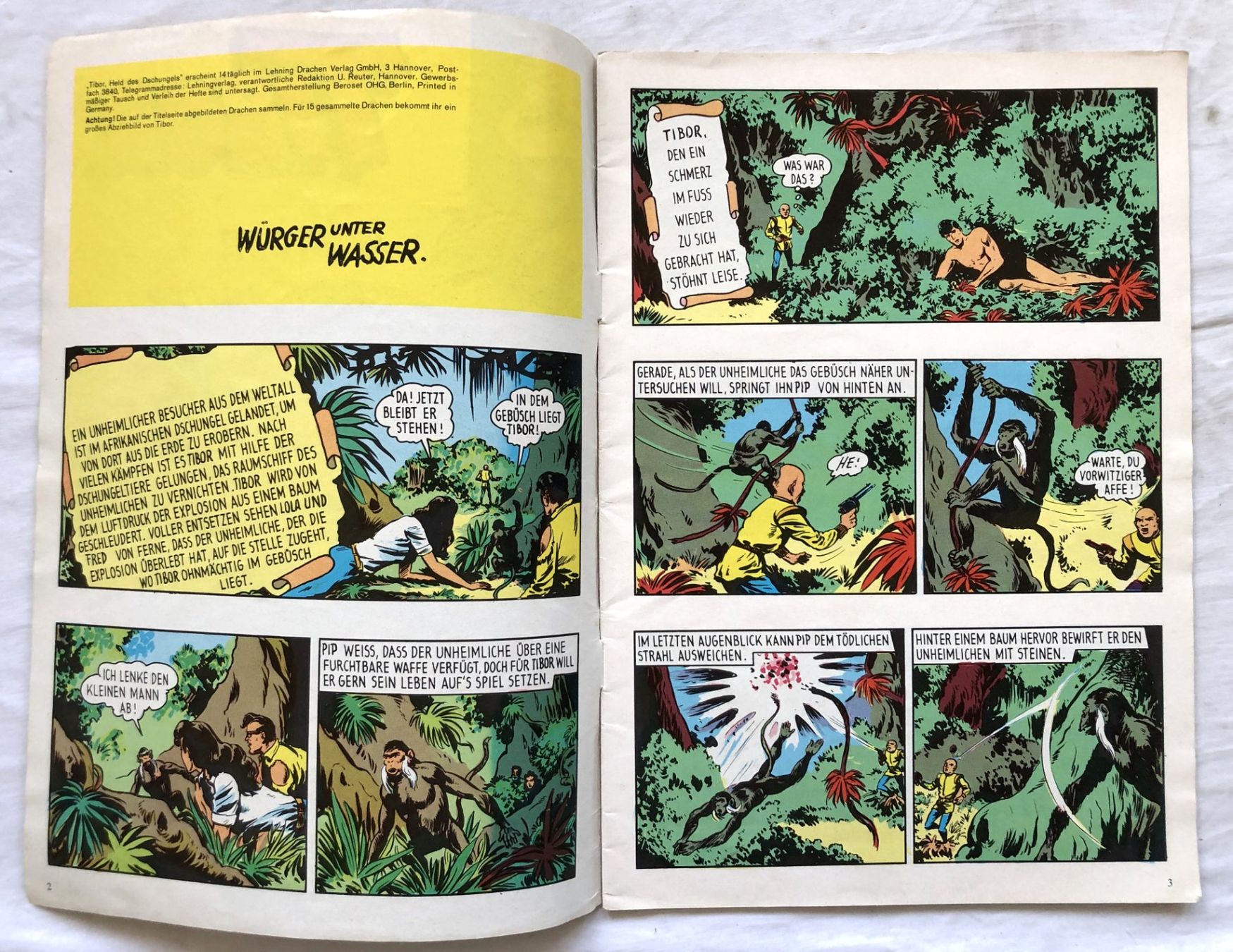 Comics: TIBOR - Hefte - Nr.2+4 - Lehning Drachen – Gebraucht aus Schaffhausen von durruti 2