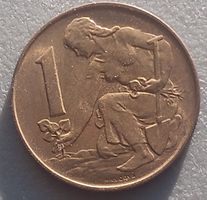 TSCHECHOSLOWAKEI - 1 KRONE 1990 - SEHR SCHOEN