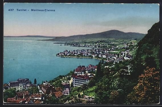 Cartoline postali: AK Territet - Montreux, Vue Générale – Usato da Berlin venduto da bartko-reher