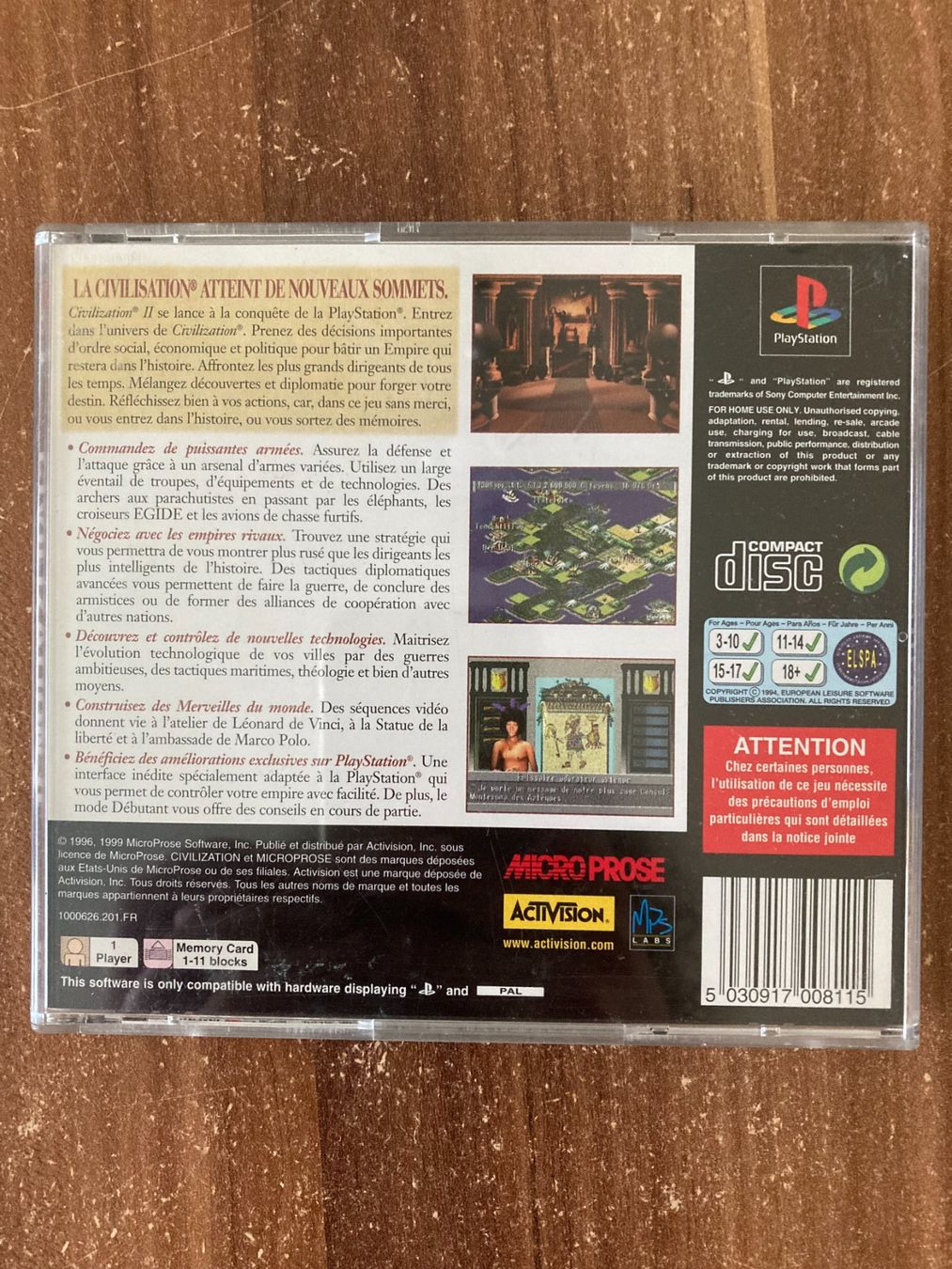 Sony Jeux: Playstation 1 - Civilization II – D'occasion à Wädenswil par Aegae 1