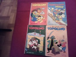 4 X Topolino Comics, Walt Disney,MICKY MAUS Jahrgang 1965,