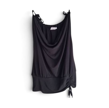 Haut drapé sans manches Blanco – Taille M - noir