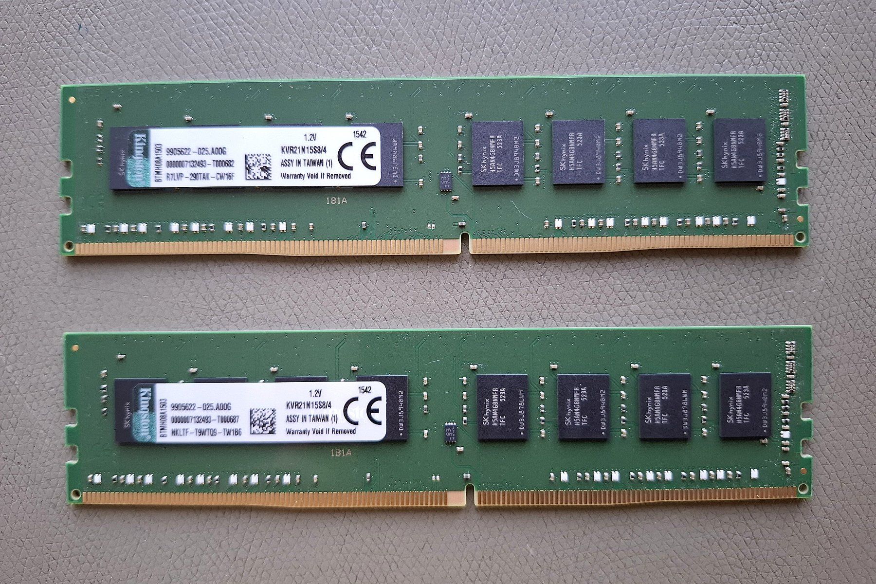 Kingston Memoria / RAM: 2x 4GB DDR4-RAM von KINGSTON – Usato da Marthalen venduto da cay2mar 1