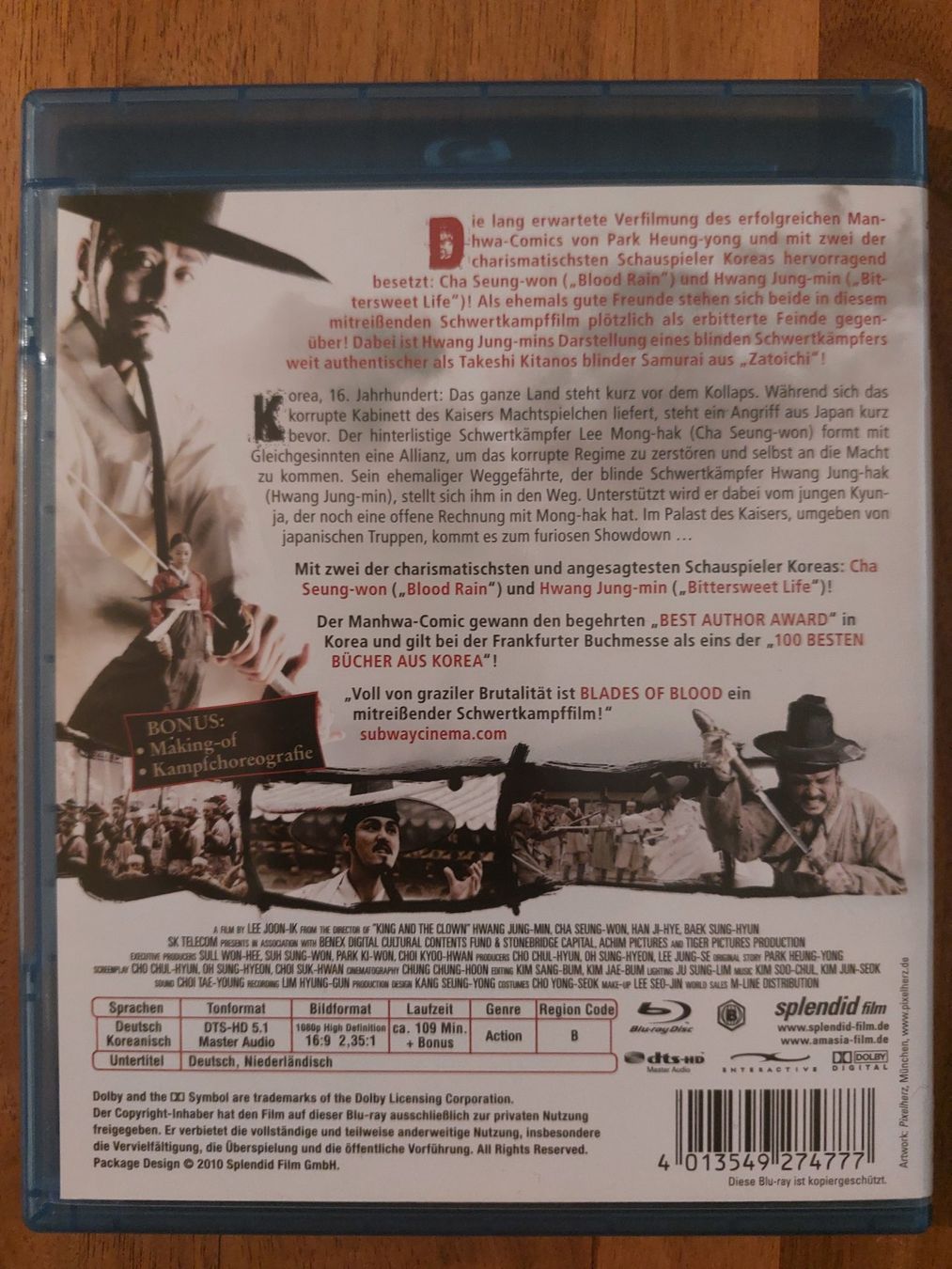 Tutti i DVDs: Blu Ray - Blades of Blood – Usato da Rheinfelden venduto da FilmAuktion 1
