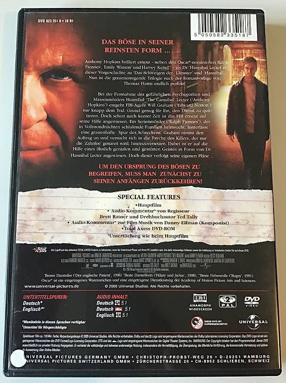 Tutti i DVDs: Roter Drache - Red Dragon [DVD] – Usato da Zürich venduto da audn 1