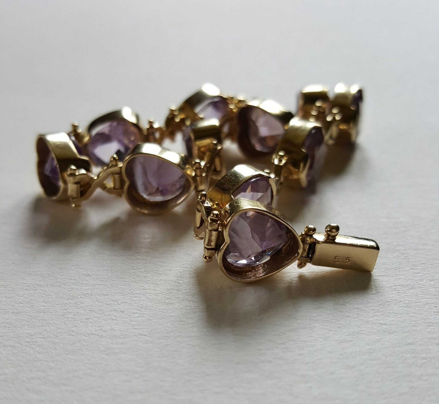 Armbänder & -reifen: Massiv 585 Gold Armband Mit Amethyst – Gebraucht aus Wald ZH von Aniade 4