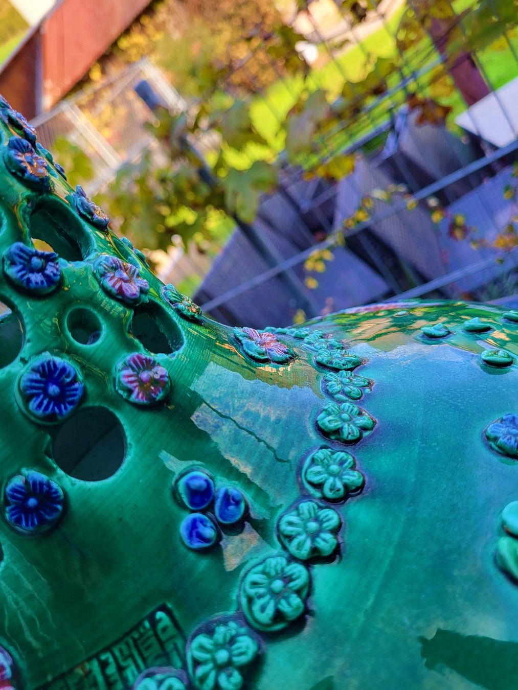 Globus Vasen & Gefässe: Boden - Vase im Boho Stil / 55 cm hoch – Gebraucht aus Schafhausen im Emmental von Herzrose 4