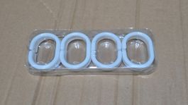 Duschvorhang Ringe, 12er Set, Kunststoff