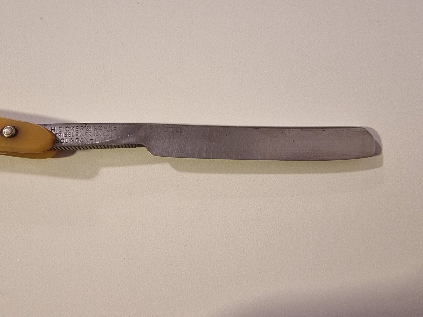 Rasoi & Lamette da barba: Antike Biedermeier Rasiermesser, H. Eicker & Söhne. Top! – Usato da Langenthal venduto da adler580 1