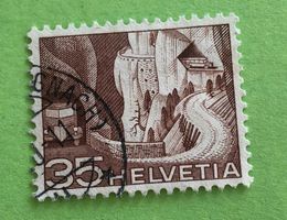 Nr.304 mit Stempel Alpenpoststrasse Technik und Landschaft