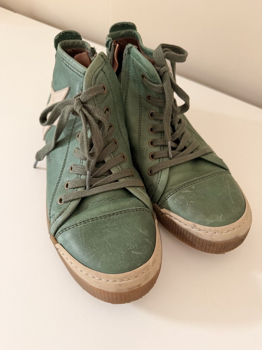 Bisgaard Chaussures hommes: Bisgaard Halbschuhe Leder, Gr. 38, grün – D'occasion à Näfels par Triibholz 1