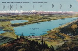 Lac de Neuchâtel et de Morat Panorama