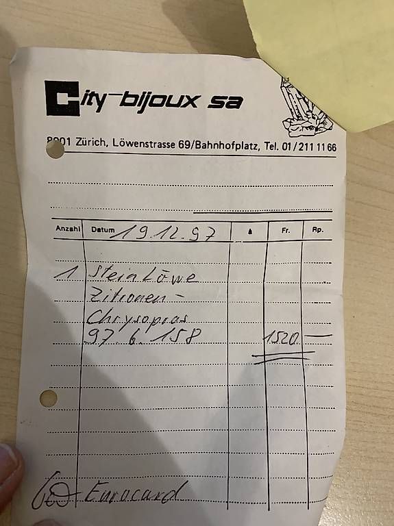 Statuette: Steinlöwe Zitronen Chrysopras – Nuovo (secondo la descrizione) da Häuslenen venduto da karindambach 4