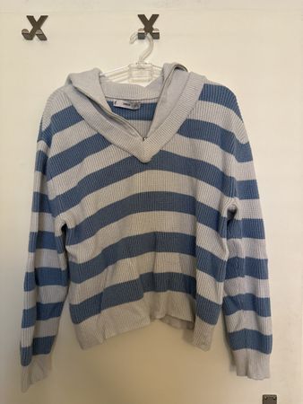 Pullover MNG gestreift mit Reissverschluss Grösse S