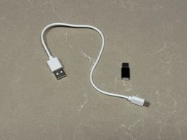 🔌🔋 30cm Micro USB-Kabel USB-C Adapter Smartphone iPhone