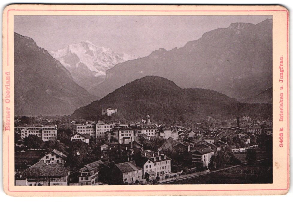 Fotografie & Manifesti: Fotografie Interlaken, Blick auf die Sta – Usato da Berlin venduto da bartko-reher