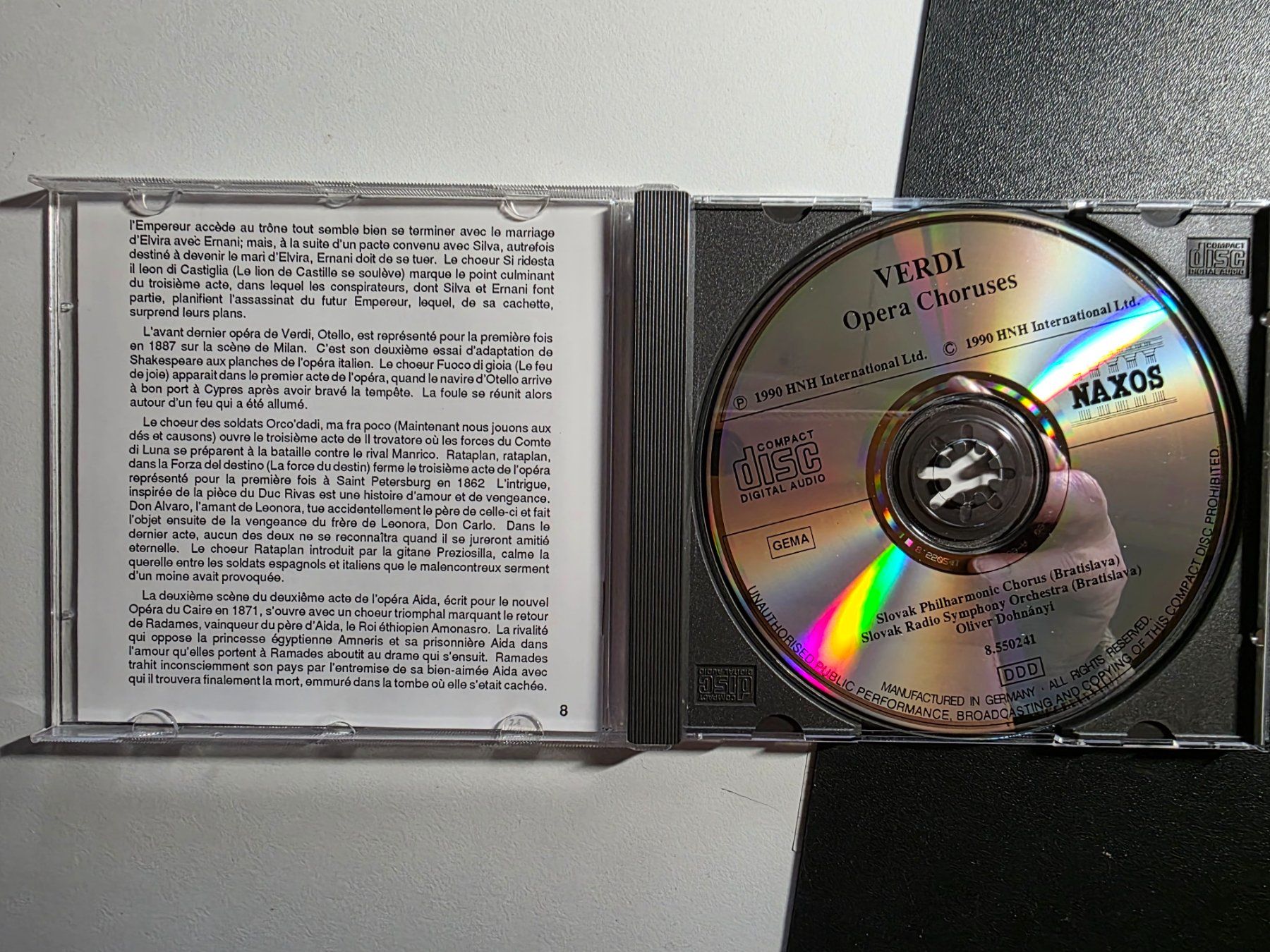CD: Klassik CD - Verdi  Opera Choruses 1990 – Usato da Walterswil BE venduto da Lonitti 2