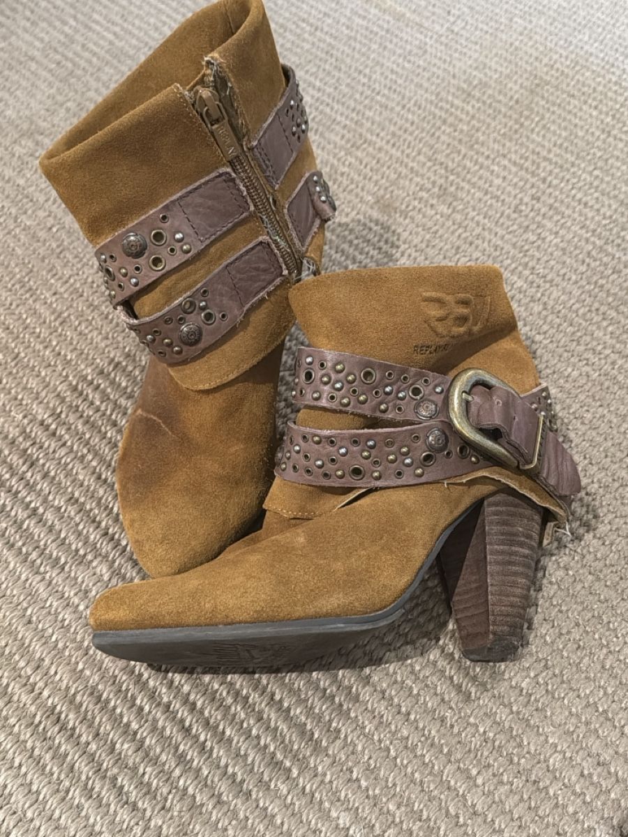 Replay Scarpe da donna: Replay Stifletten, Gr. 36, Wildleder – Usato da Obersaxen venduto da jen_6dnw