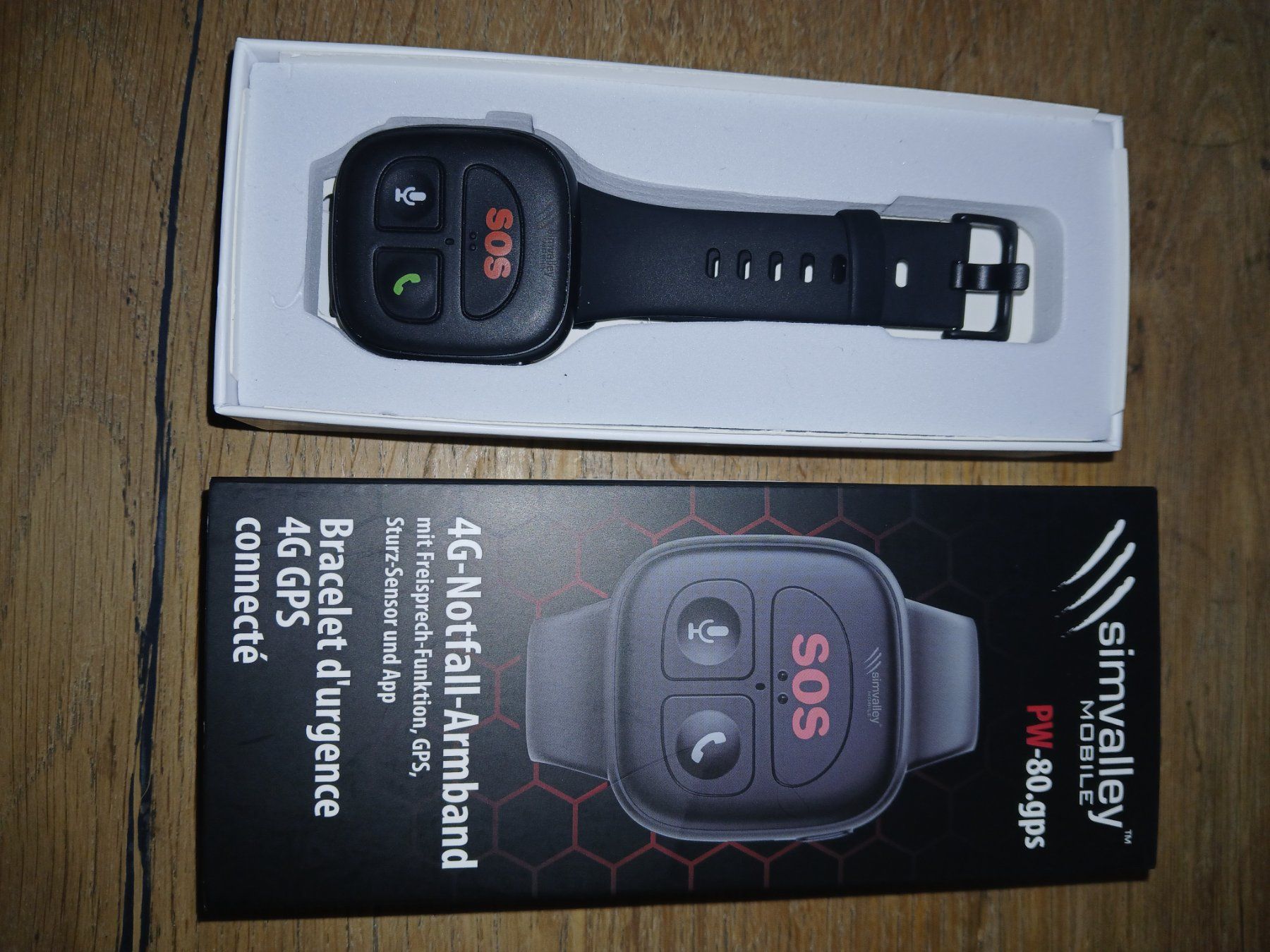 Sistemi d'allarme: Simvalley Notfallarmband PW-80.gps 4G – Nuovo (secondo la descrizione) da Oftringen venduto da Obelix-GmbH 1