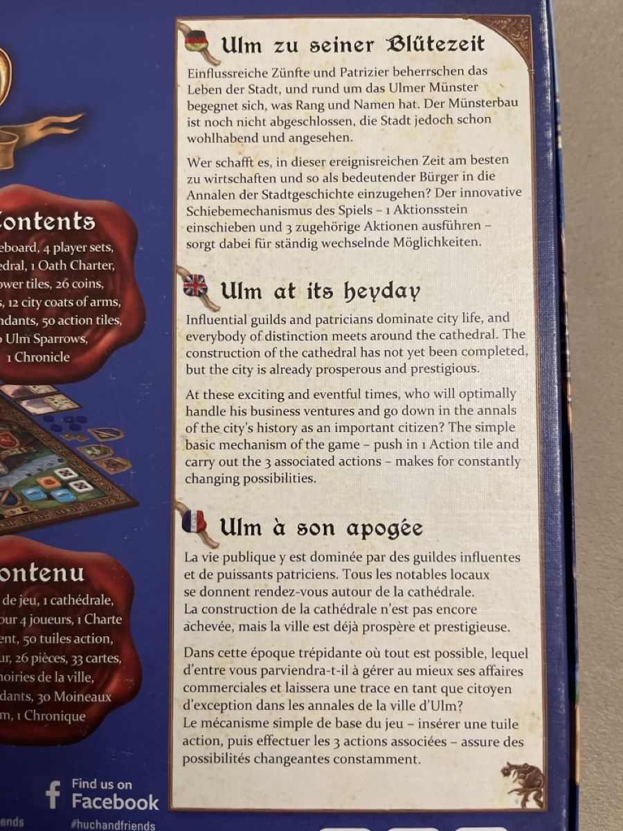 Jeux: Ulm – D'occasion à Genève par Majikamu 1