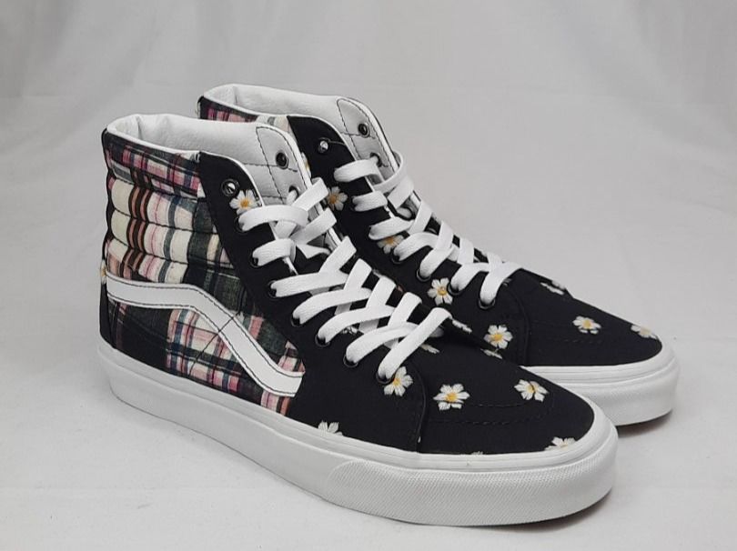 Vans Scarpe da donna: VANS Sk8-Hi Floral Plaid Patchwork Sneaker Gr. 36.5 – Nuovo e nell'imballaggio originale da Seuzach venduto da VT-Collections1 2