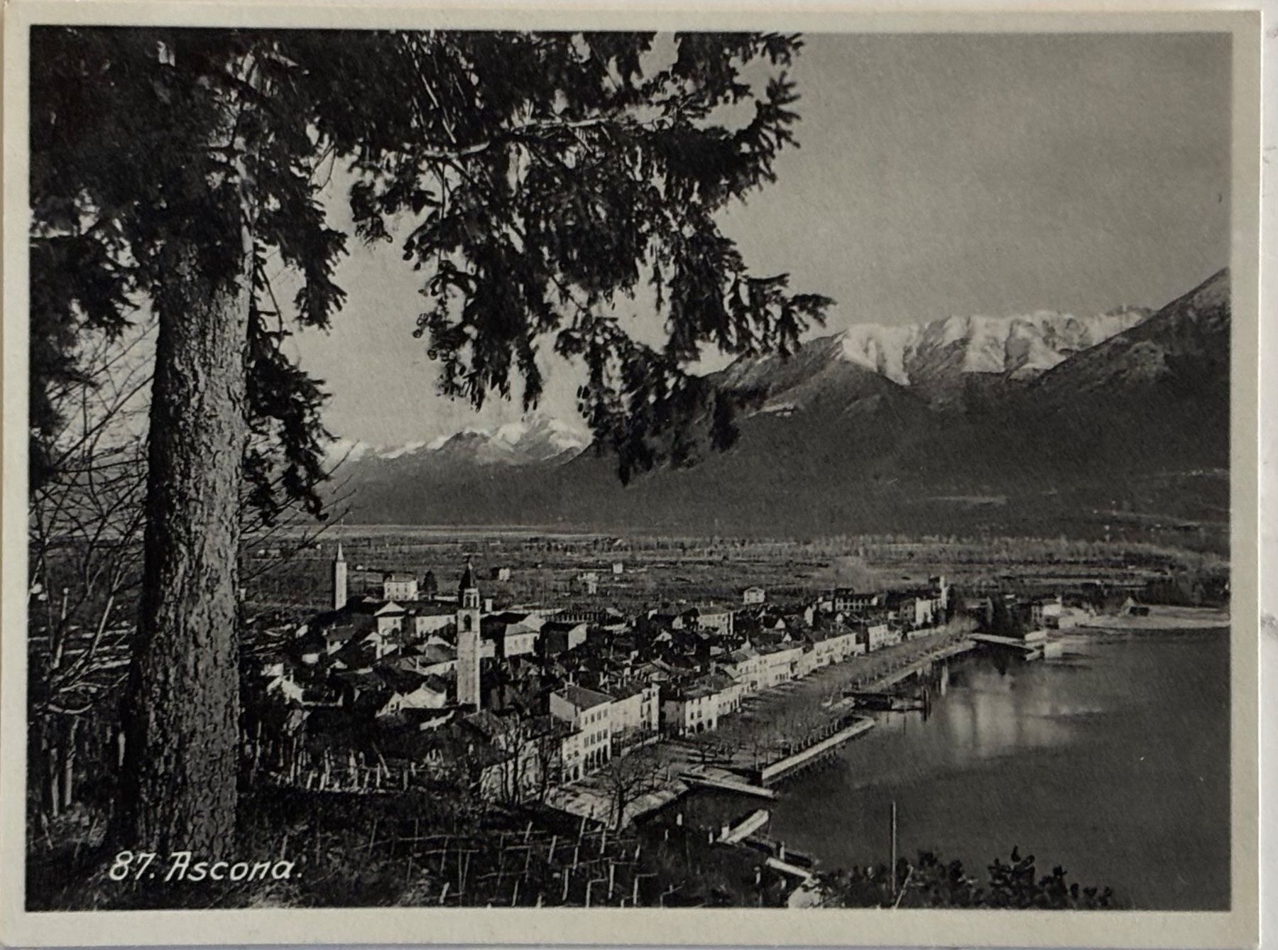 Ansichtskarten: Sultana Zigarettenbild - Ascona, Ticino, Tessin – Gebraucht aus Frauenfeld von Merk52