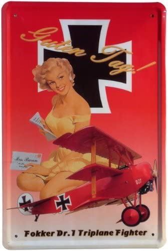 Insegne: Blechschild-FOKKER DR. 1 TRIPLANE FIGHTE – Nuovo e nell'imballaggio originale da Rupperswil venduto da big-one-sale