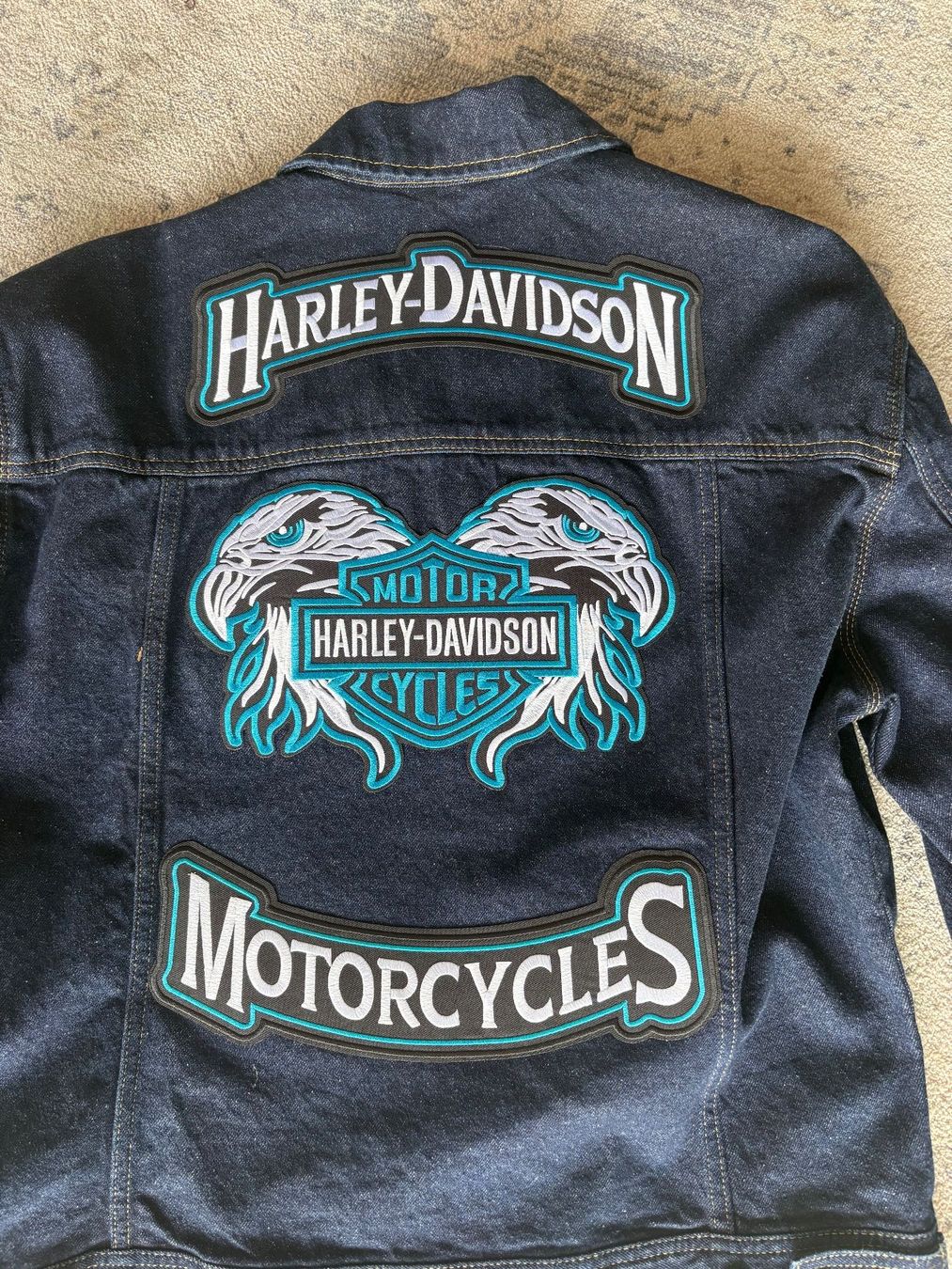 Dickies Giacche: Dickies Jeansjacke Gr M mit Harley Davidson Aufnähern - T... – Usato da Emmenbrücke venduto da Tomssen 1