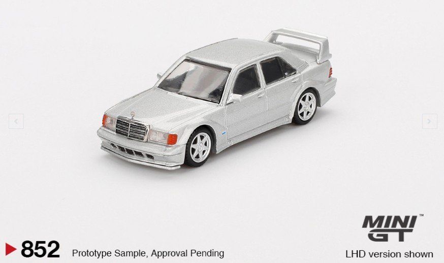 Hot Wheels Modellini d'auto: Mini GT Mercedes-Benz 190 E 2.5-16 Evolution II - 852 – Nuovo e nell'imballaggio originale da Flawil venduto da HeisseReifen 2