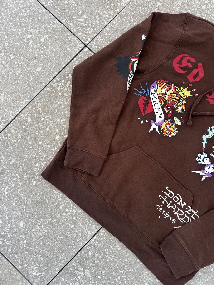 Ed Hardy Maglioni & Felpe: Sweat à capuche Ed Hardy marron taille M – Usato da Genève venduto da Thelimitedshop 2