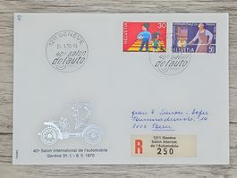 CL17 Enveloppe + Timbre Suisse 1970