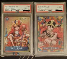 2 PSA 10 MONKEY D LUFFY #043 AND 110 JAP