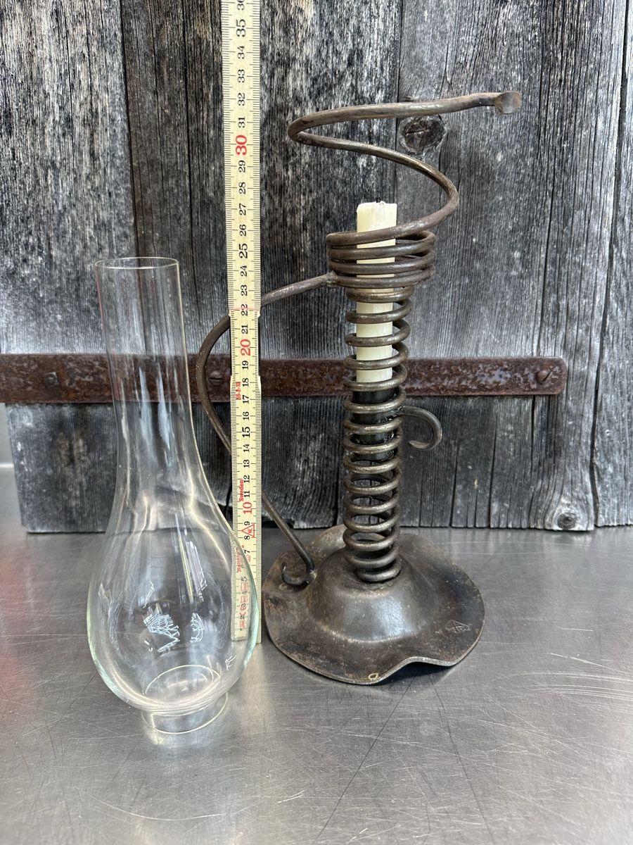 Kerzenständer: Rustikale Kerzenständer Lampe, Vintage, Metall – Gebraucht aus Schwende von weesli 5