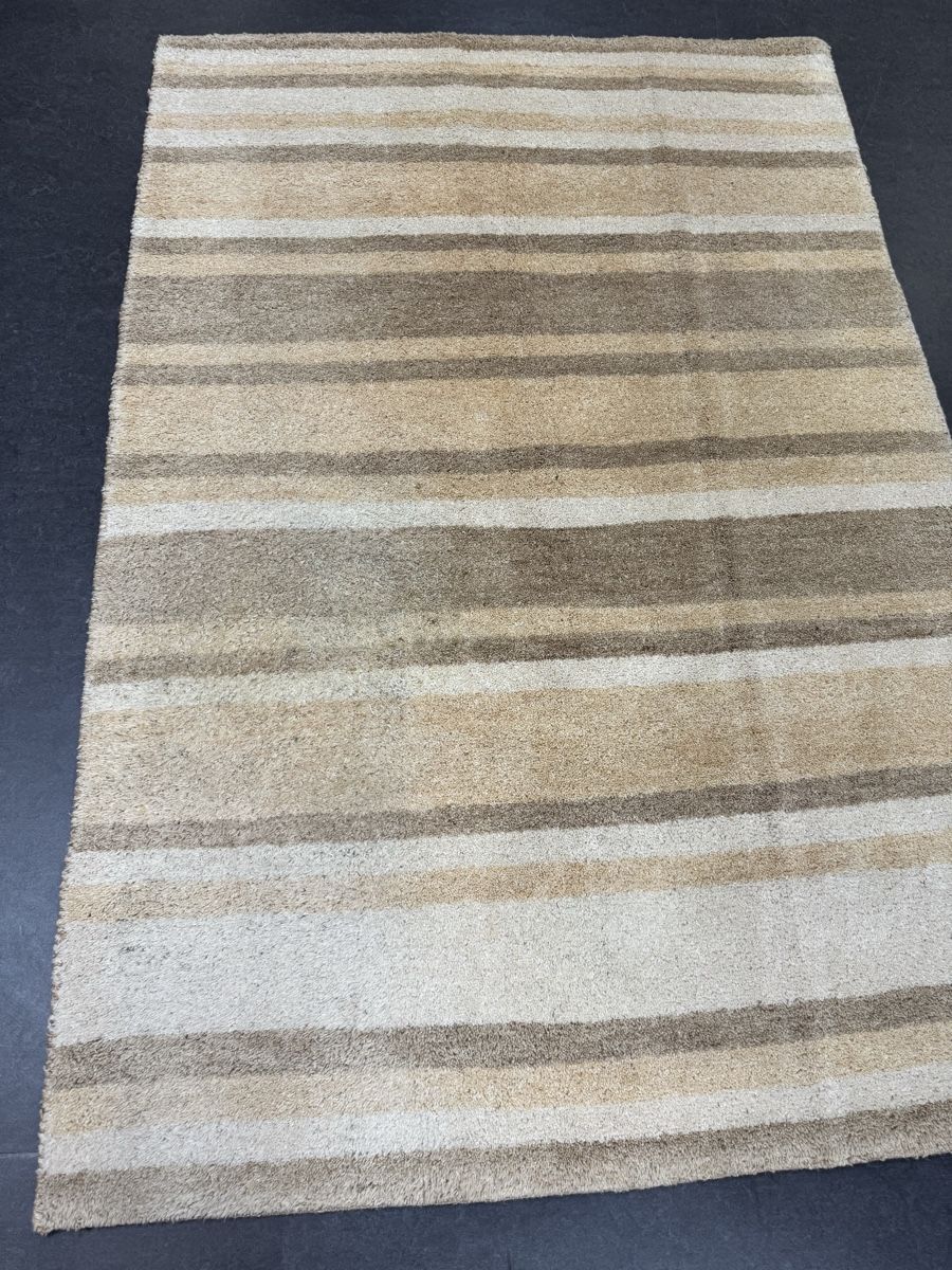 Tappeti: Wunderschöner Teppich, beige-braun gestreift – Nuovo (secondo la descrizione) da Liestal venduto da galerie_nategh 2