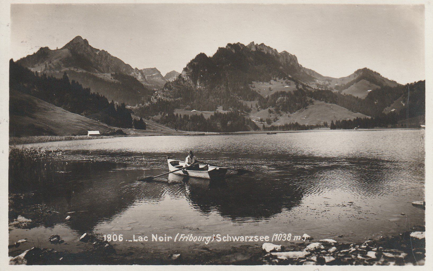 Cartoline postali: AK Schwarzsee - gel. 9.6.1932 – Usato da Fribourg venduto da schnalla92