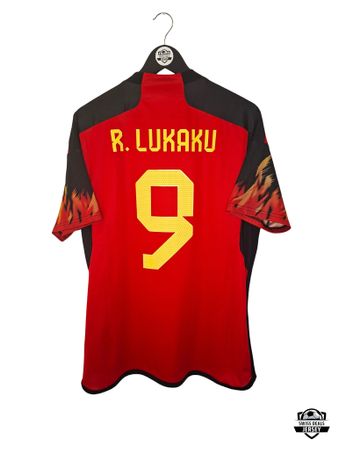 LUKAKU #9 Original Belgium 2022-23 Home Trikot