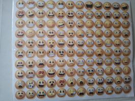 Emoji Sticker Sheet - Neu & Vielseitig! 😃😍😂 600stk